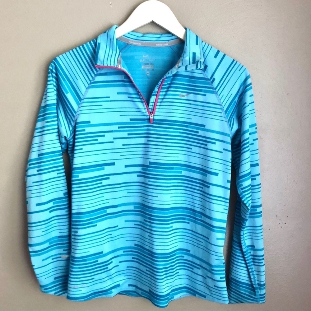 [Nike] Blue Quart Zip Sweatshirt